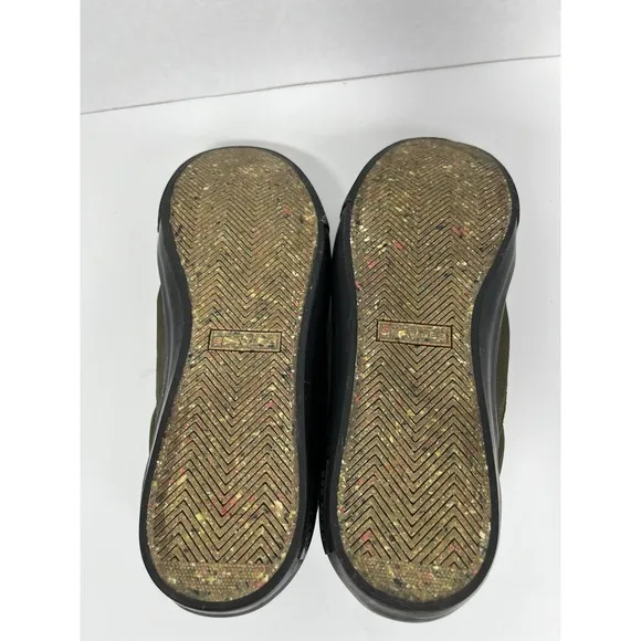 SeaVees Hawthorne Slip On Shoes Moss Soft Tumbled Leather Foam Footbed Size 11.5
