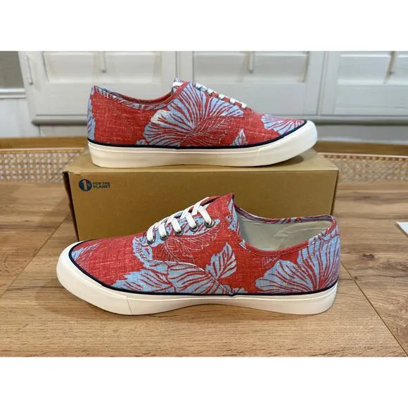 SeaVees Mens Legend Reyn Spooner Sneakers Aloha Biscus Spooner Cloth Size 11 NIB