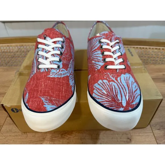 SeaVees Mens Legend Reyn Spooner Sneakers Aloha Biscus Spooner Cloth Size 11 NIB