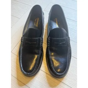 SEBAGO Men's Black Leather Penny Loafers Shoes Sz. 14D Handsewn in USA.Very Nice