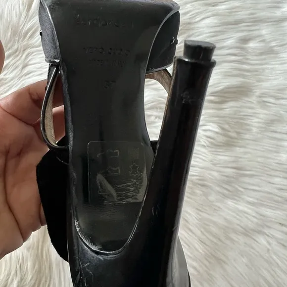 Sergio Rossi CLOTH HEELS Black Size 7 US