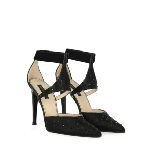Sergio Rossi CLOTH HEELS Black Size 7 US