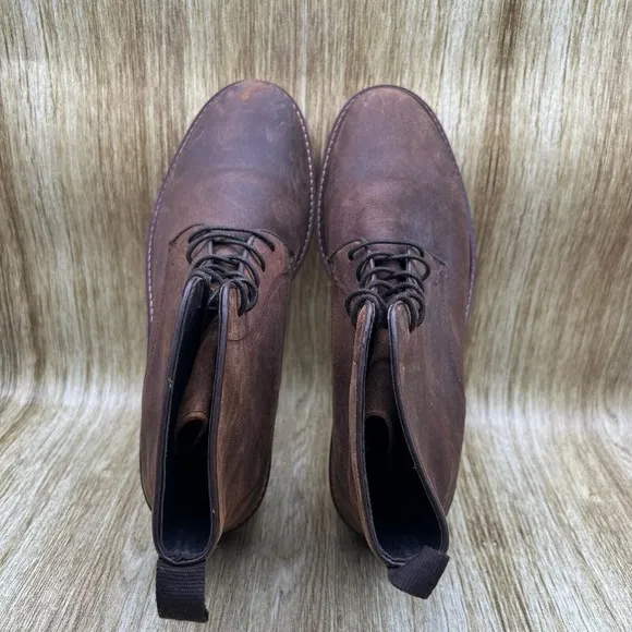 Shoe The Bear Ned Men's Size 11 EU 44 Waxed Suede Brown‎ Ankle Boots Shoes