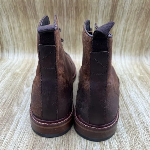 Shoe The Bear Ned Men's Size 11 EU 44 Waxed Suede Brown‎ Ankle Boots Shoes