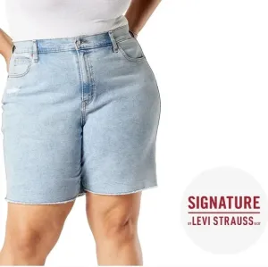 Signature by Levi Strauss &amp; Co. Plus Size Heritage High Rise Bermuda Shorts.