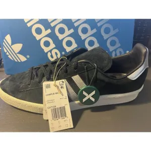 Size 10.5 - adidas Campus Black Metallic Silver