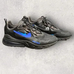Size 11- Nike Air Max 270 React 'Just Do It' BLACK/BLUE HERO/HYPER ROYAL