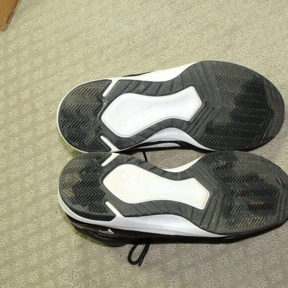 Size 12 - Nike The Air Overplay IX Black White Athletic Shoes 831572-001