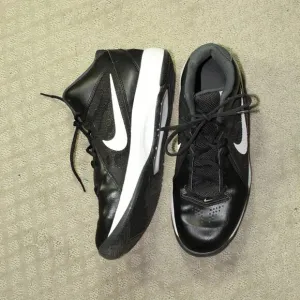 Size 12 - Nike The Air Overplay IX Black White Athletic Shoes 831572-001