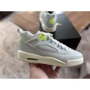 Size 4Y - Jordan Spizike Low Youth Photon Dust Volt Sail IB4465-025