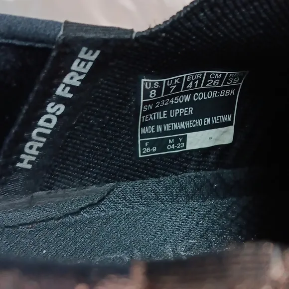 Skechers Black Sneakers with Sock-Like Fit and Wave Sole