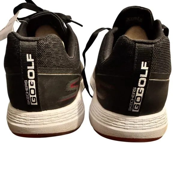 Skechers Go Golf Black and Red Comfort Max Dri-Lex Sneakers Size 10