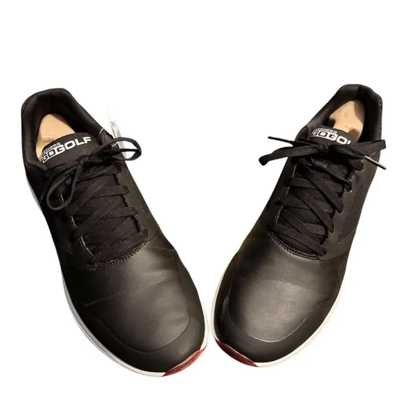 Skechers Go Golf Black and Red Comfort Max Dri-Lex Sneakers Size 10