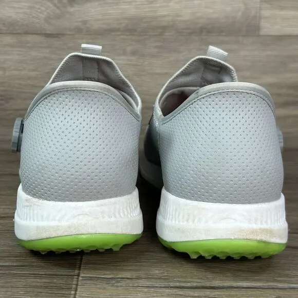 Skechers GO GOLF Elite 5 Shoes Mens 9  Slip On Spikeles 214066 Gray Lime Comfort