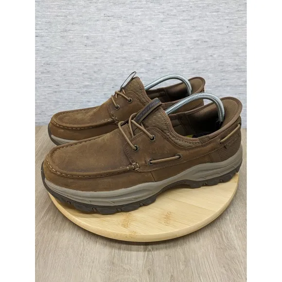 Skechers Knowlson Shore Thing Slip-Ins GoGamat Leather Loafer Comfort Shoes 11