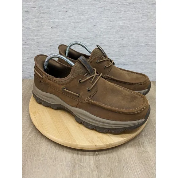 Skechers Knowlson Shore Thing Slip-Ins GoGamat Leather Loafer Comfort Shoes 11