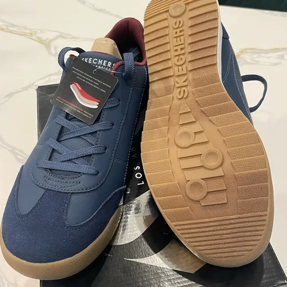 Skechers Ziger Ultimate Classic Men's Navy and Burgundy Sneakers size 11