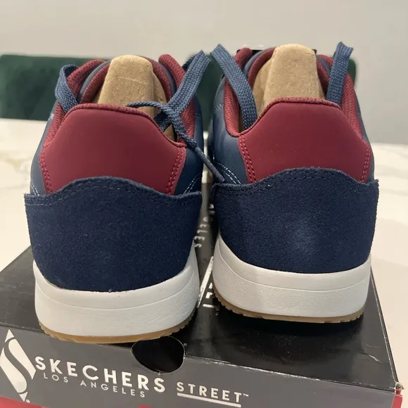 Skechers Ziger Ultimate Classic Men's Navy and Burgundy Sneakers size 11