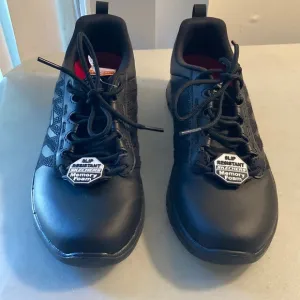 Slip Resistant Skechers NWT Relaxed Fit Air Cooled Memory Foam Black Shoes Sz 7