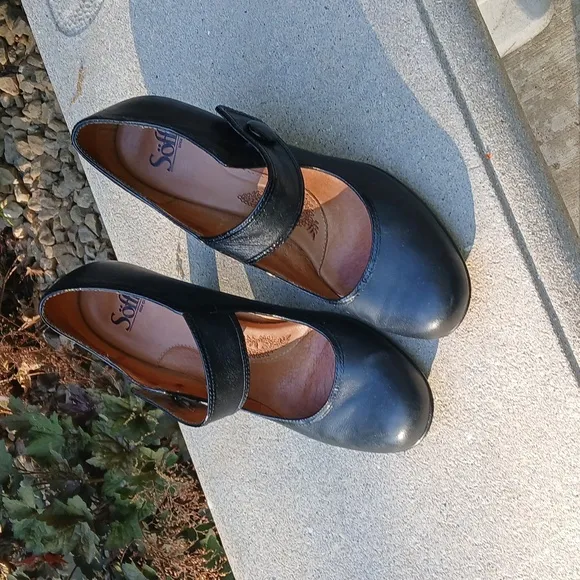 SOFFT MARY JANE Elegant Black Women's Heels SZ 9