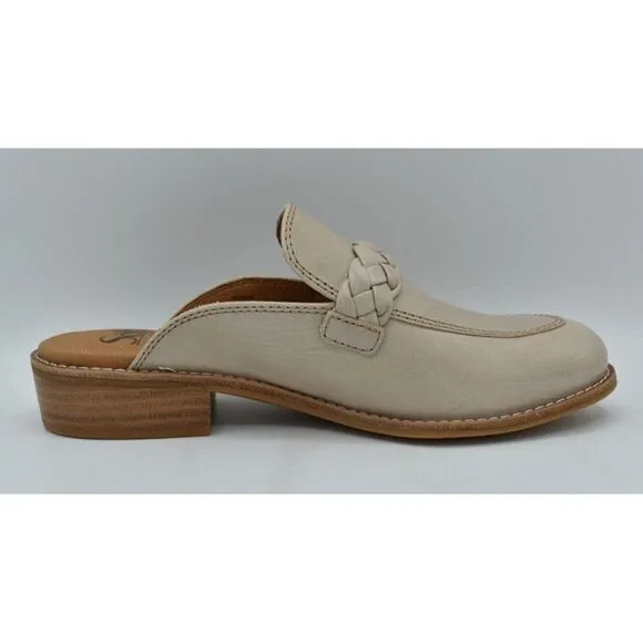 Sofft Womens Size 10 Nels Brushed Light Taupe Mushroom Loafers Mules Shoes