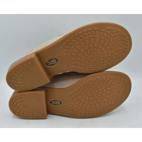 Sofft Womens Size 10 Nels Brushed Light Taupe Mushroom Loafers Mules Shoes