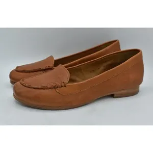 Sofft Womans Size 9.5 Kambray Luggage Leather Slip On Loafers Shoes
