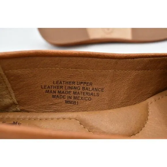 Sofft Womans Size 9.5 Kambray Luggage Leather Slip On Loafers Shoes