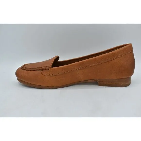 Sofft Womans Size 9.5 Kambray Luggage Leather Slip On Loafers Shoes