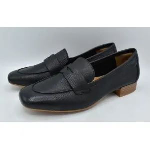 Sofft Womens Size 8 Elinor Moc Toe Black Leather Slip On Penny Loafers Shoes