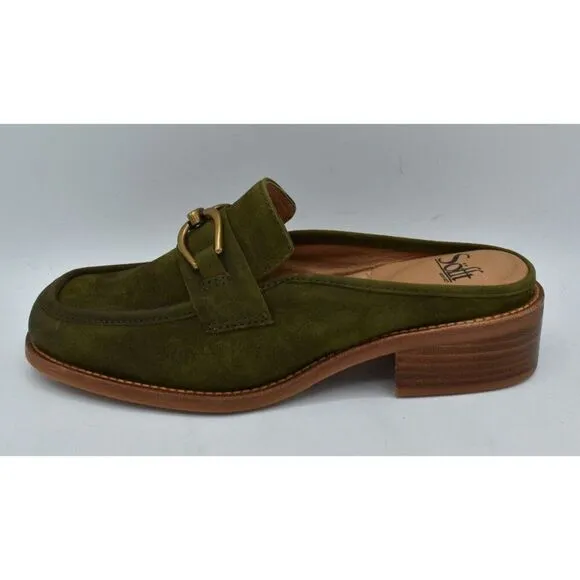 Sofft Womens Size 8 Rosalia Fern Green Slip On Mule Loafers Shoes