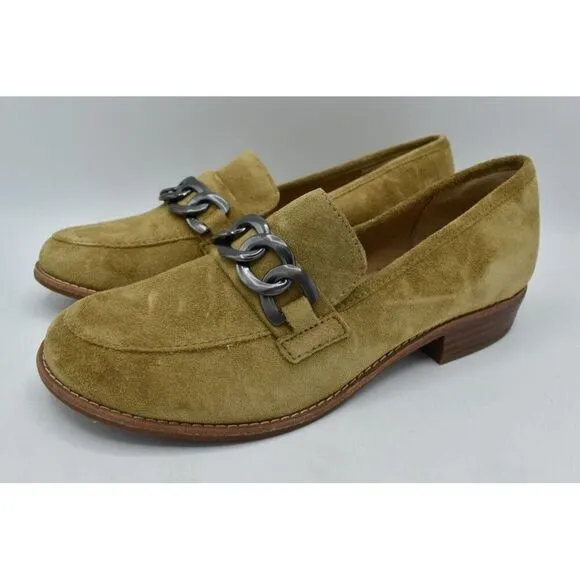 Sofft Womens Size 8.5 Nevara Hazelwood Suede Slip On Loafers Shoes