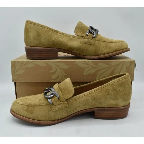 Sofft Womens Size 8.5 Nevara Hazelwood Suede Slip On Loafers Shoes