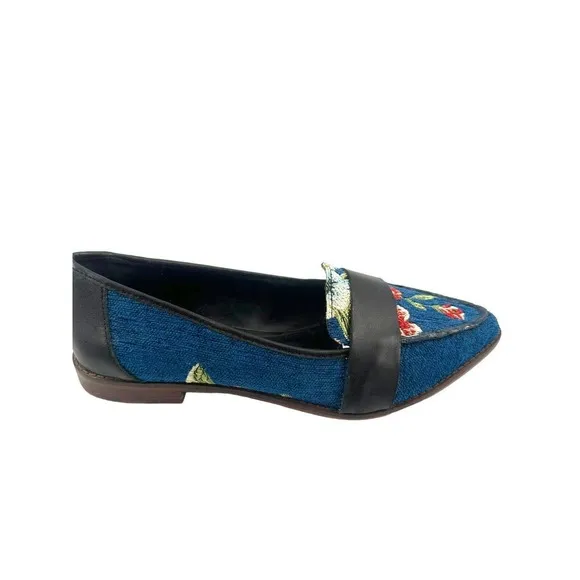 Sole Society embroidered Loafer - Edie Rose Bouquet shoes flats sz 6
