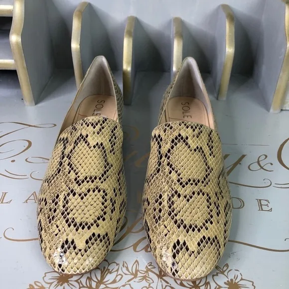 SOLE society snake print Leather shoes