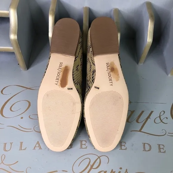 SOLE society snake print Leather shoes