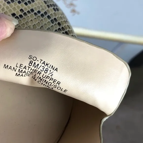 SOLE society snake print Leather shoes