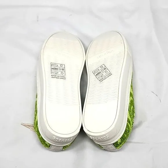 🐽SOLUDOS🐽 IBIZA PLATFORM PSYCHEDELIC SPIRAL FOREST GREEN LADIE 6.0 NIB🐽CUTE