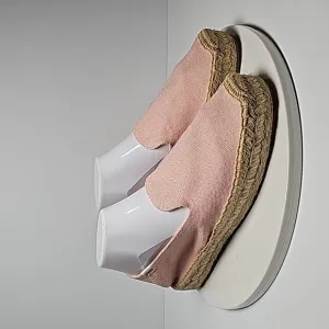 Soludos The Smoking Slipper Espadrille Slip-On Shoe Organic Cotton Jute Pink 9.5