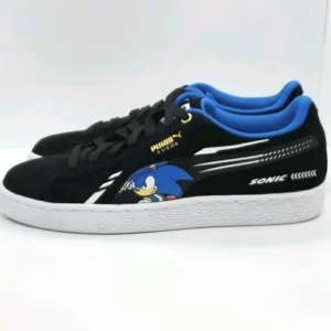 Sonic the hedge hog Puma Suede boys sneaker shoes kids