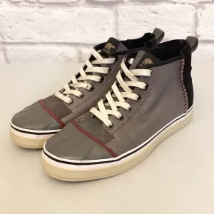 Sorel 10 High Top Men’s Sneakers Shoes Handcrafted Leather Suede Gray Black