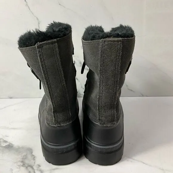SOREL Gray Suede Duck Boots