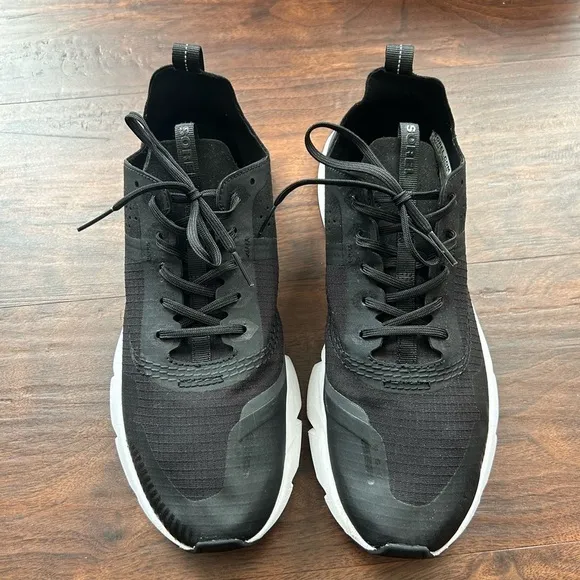SOREL Men’s Kinetic Rush Ripstop Sneaker Black Running Shoes Size 7 NM-4242-011