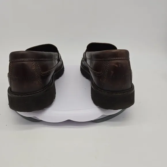 Sperry Shoes Men 8.5 M Cambridge Loafers Brown Leather Moc Toe Slip On Comfort