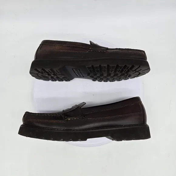 Sperry Shoes Men 8.5 M Cambridge Loafers Brown Leather Moc Toe Slip On Comfort