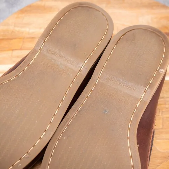 Sperry Top Sider Brown Leather Boat Dock Loafers Mens Size 11