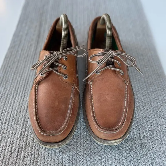 SPERRY Topsider Billfish Men’s Tan Genuine Leather Loafers Boat Shoes Size 11.5