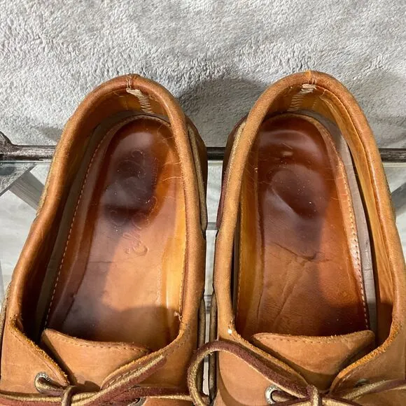Sperry Topsider Loafers Rare tattoo style shark/ Ship shoes Men's 10W (wide)