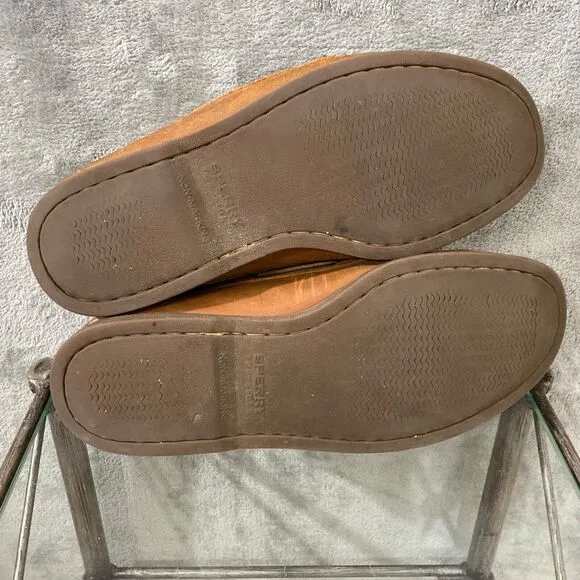 Sperry Topsider Loafers Rare tattoo style shark/ Ship shoes Men's 10W (wide)