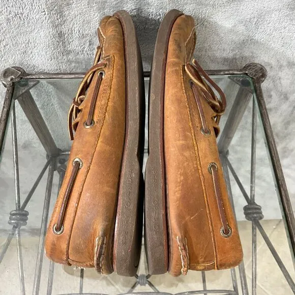 Sperry Topsider Loafers Rare tattoo style shark/ Ship shoes Men's 10W (wide)
